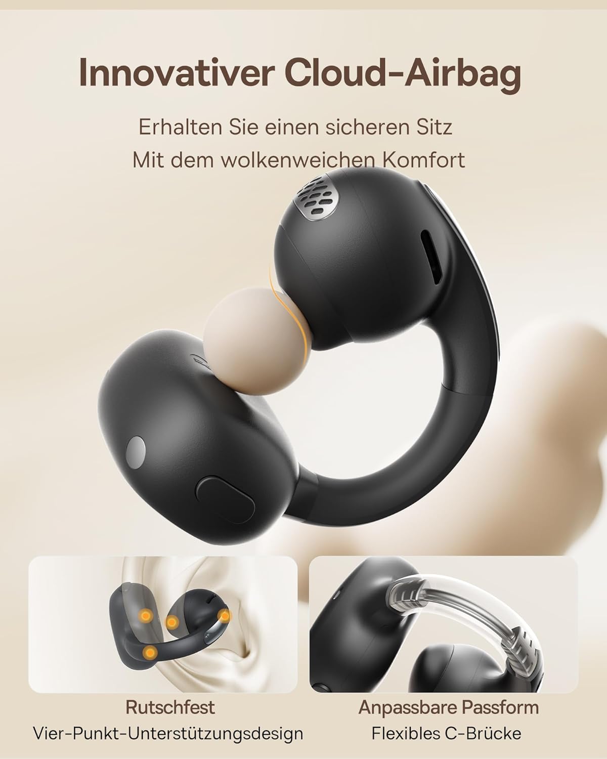 Innovativer Cloud-Airbag
Erhalten Sie einen sicheren Sitz
Mit dem wolkenweichen Komfort