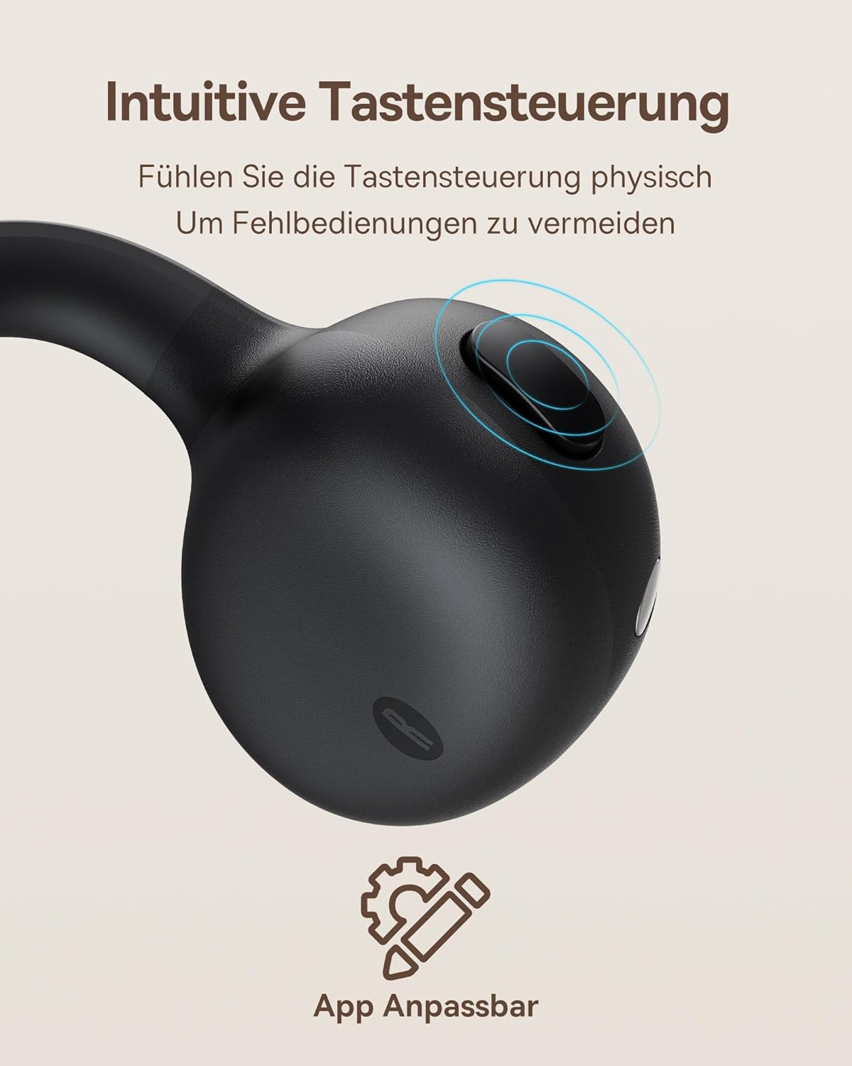 Intuitive Tastensteuerung
Fühlen Sie die Tastensteuerung physisch
Um Fehlbedienungen zu vermeiden