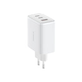 Baseus Cube Pro 3 Ports Fast Charger 65W White