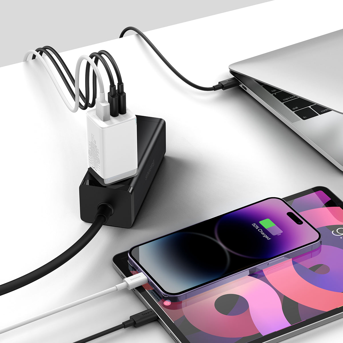 Baseus GaN5 Pro 3 Ports Fast Charger 65W