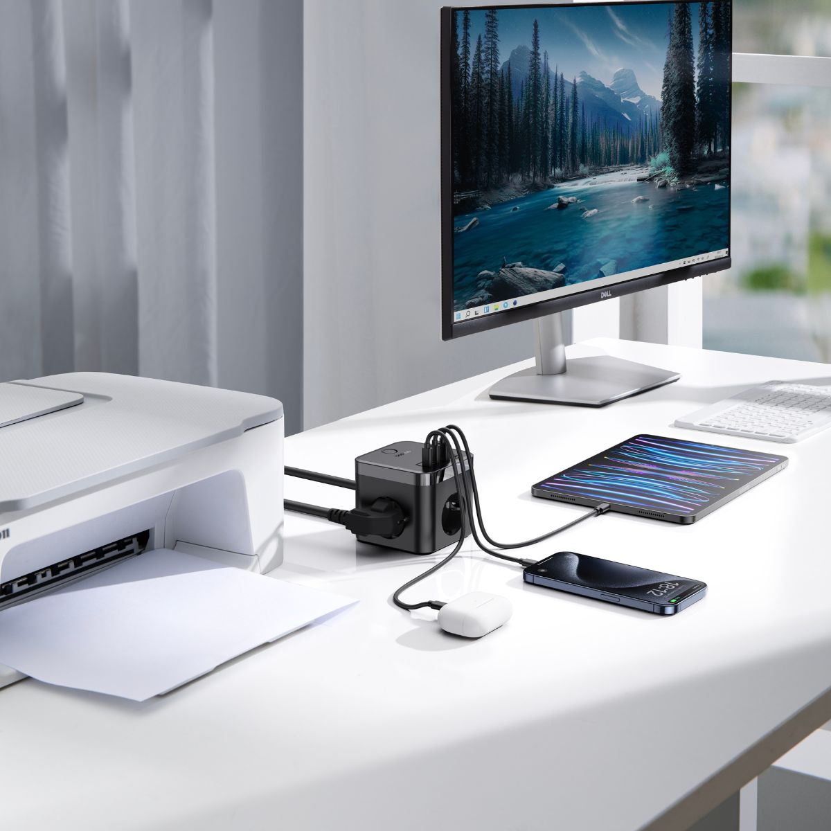 Baseus PowerCombo Cube 7-Ports Power Strip 30W