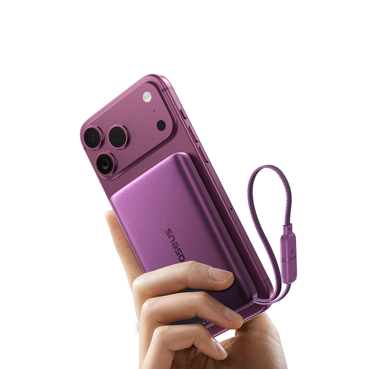 Baseus PicoGo AM52 Qi2.2 Magnetische Powerbank mit integriertem Kabel 10000mAh 45W