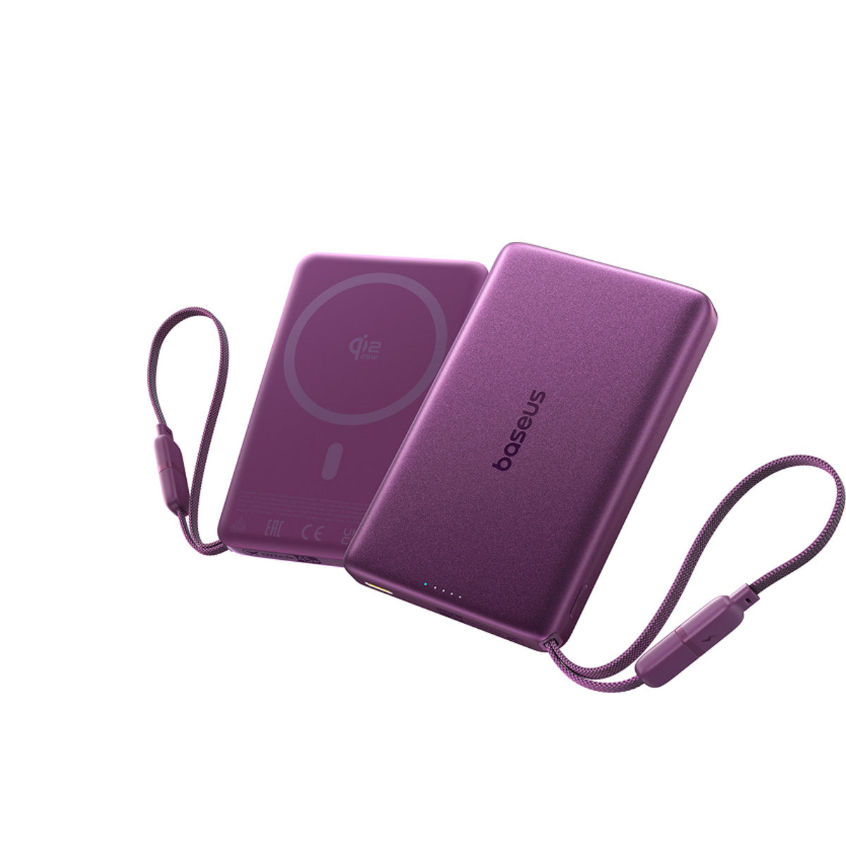 Baseus PicoGo AM52 Qi2.2 Magnetische Powerbank mit integriertem Kabel 10000mAh 45W
