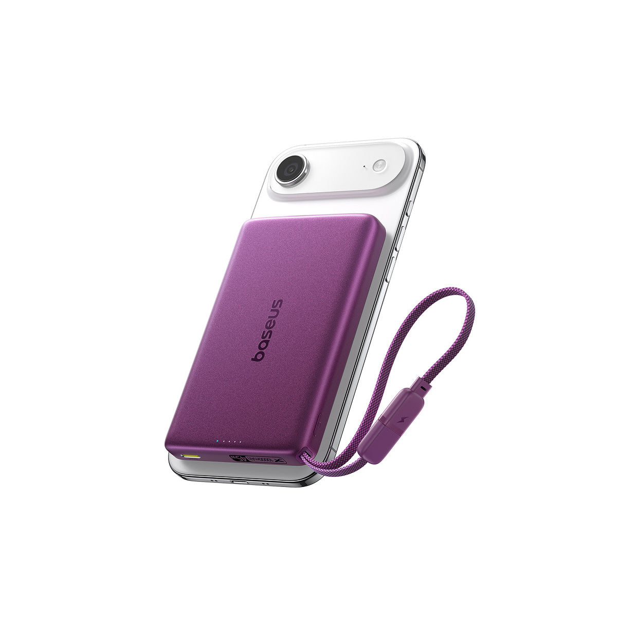Baseus PicoGo AM52 Qi2.2 Magnetische Powerbank mit integriertem Kabel 10000mAh 45W