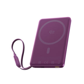 Baseus PicoGo AM52 Qi2.2 Magnetische Powerbank mit integriertem Kabel 10000mAh 45W