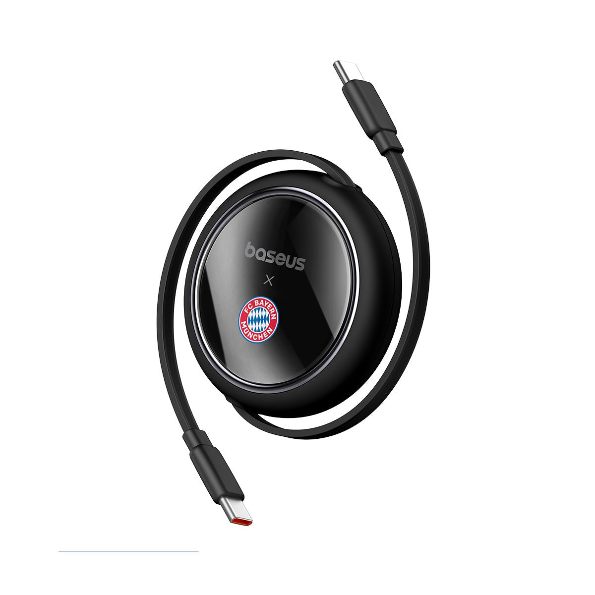 Baesus FC Bayern Free2Pull Mini Einziehbares USB-C Kabel 100W