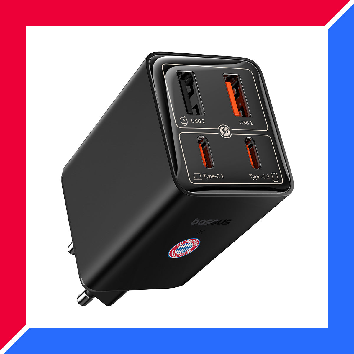 Baesus_FC_Bayern_GaN6_Pro_4_Ports_Fast_Charger_65W_USB-A Ports