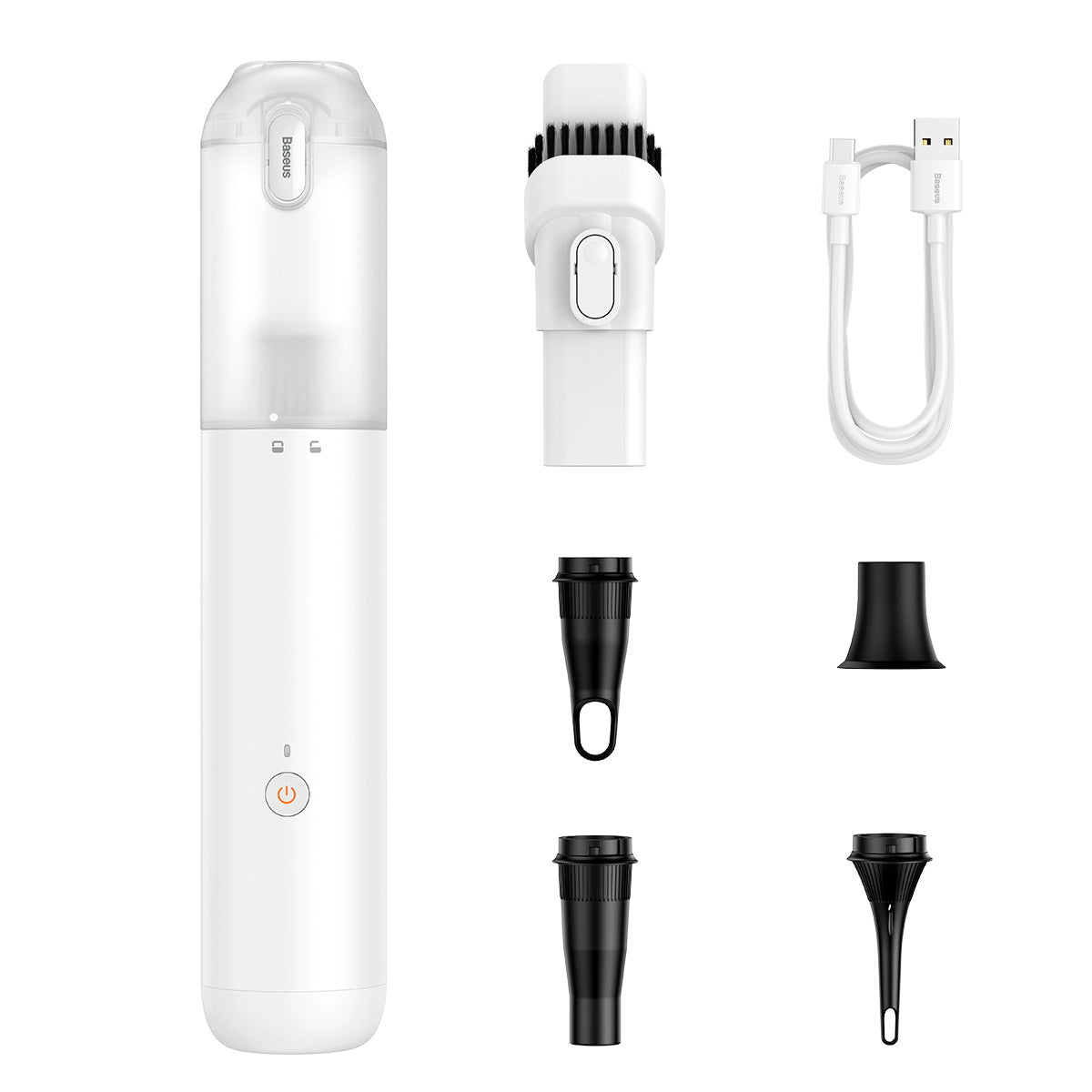 Baseus A3lite Car Vacuum Cleaner White Package Content