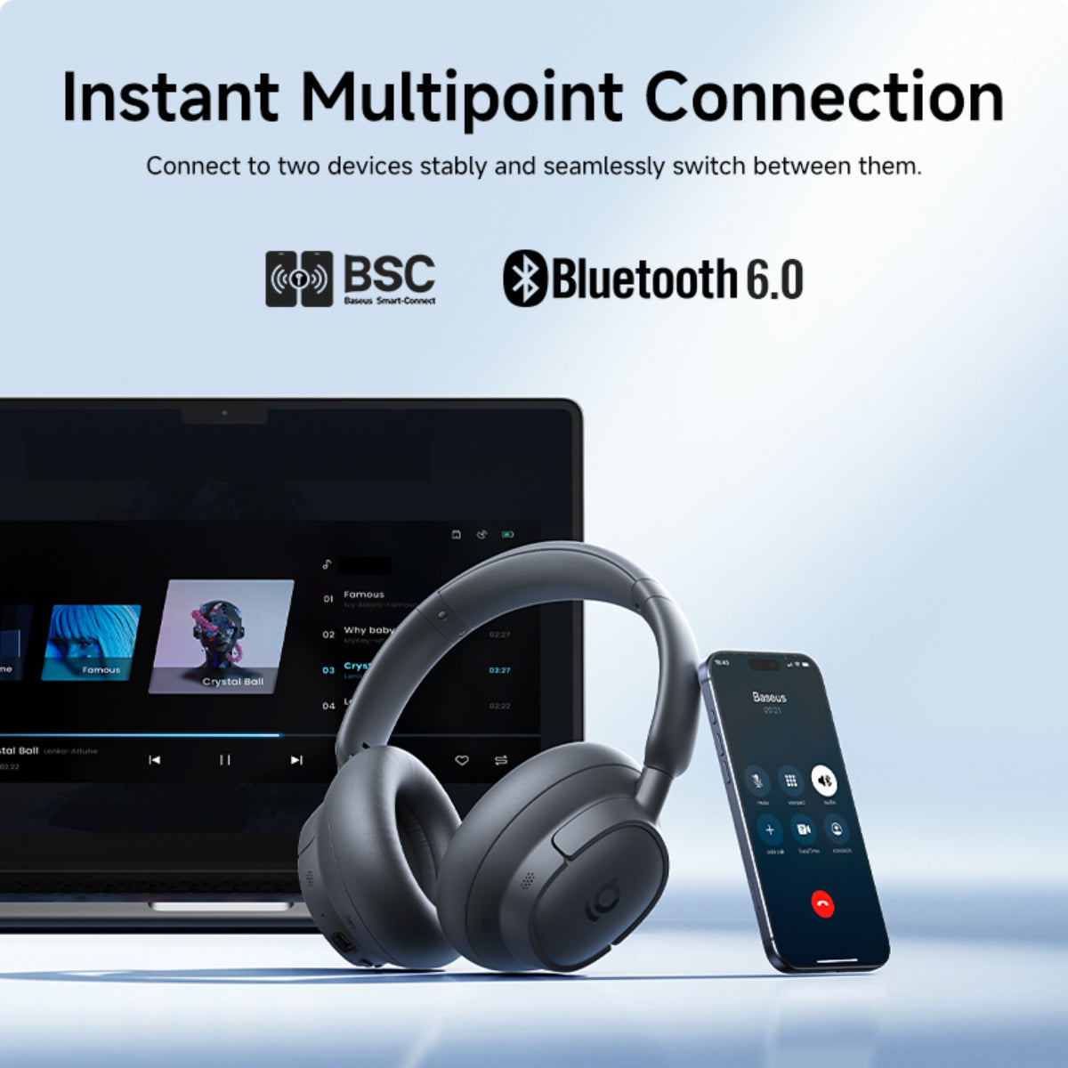 Baseus Bass BH1 NC Lite Wireless Headphones