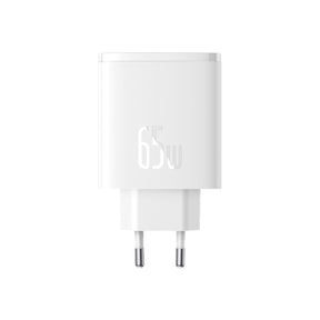 Baseus Cube Pro 3 Ports Fast Charger 65W White