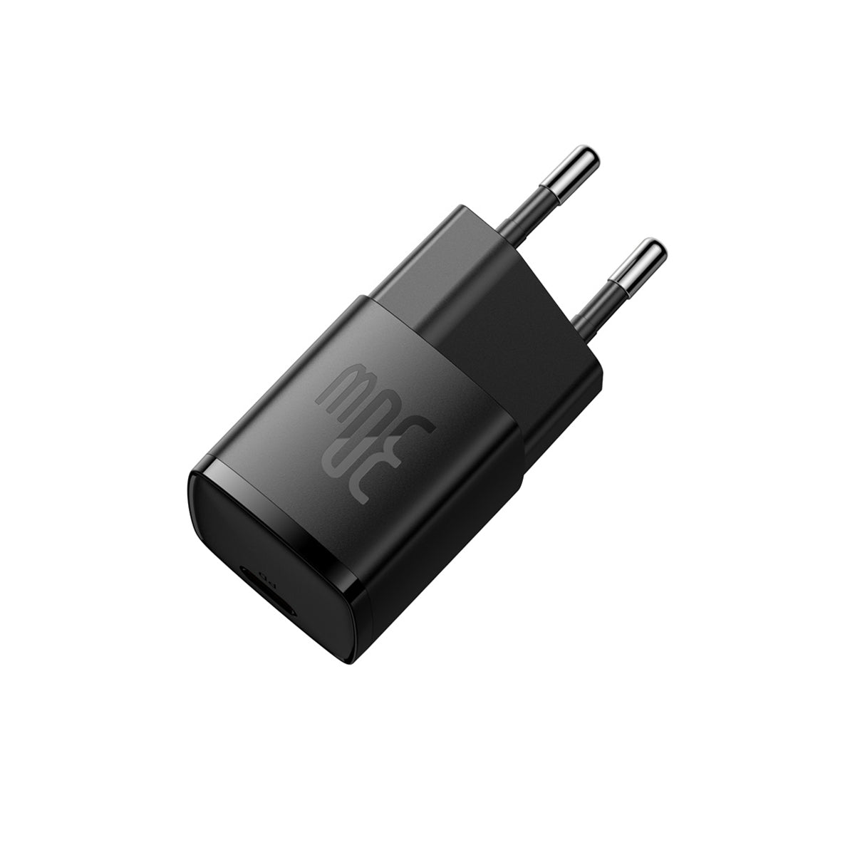 Baseus CCGN010201 30W USB-C / TYPE-C GAN3 cargador rápido, enchufe de EE.  UU. (Negro)
