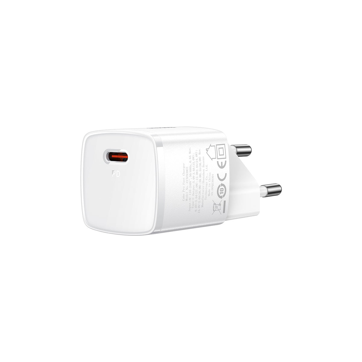 Baseus Cube Pro USB-C Fast Charger 30W White