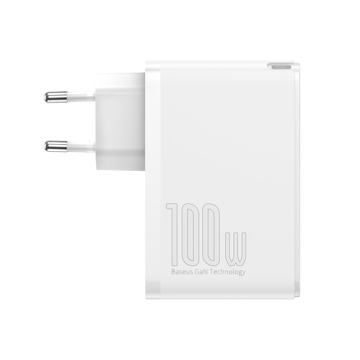 Baseus GaN2 4 Ports Fast Charger 100W White front