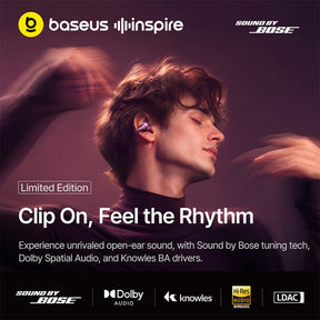 Baseus Inspire XC1 Open-Ear Ohrhörer Dark Cherry Edition