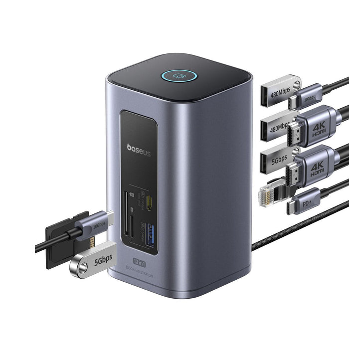 Baseus Nomos Air Docking Station USB-C, 12 in 1, Docking Station 2 Baseus Nomos Air Docking Station USB-C, 12 in 1, Docking Station 2