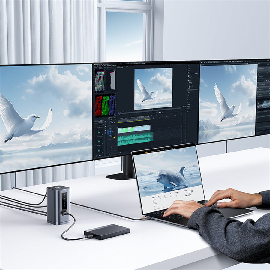 Baseus Spacemate RD1 Pro 15-in-1 docking station offers charging, connectivity Baseus Spacemate RD1 Pro 15-in-1 docking station offers charging, connectivity