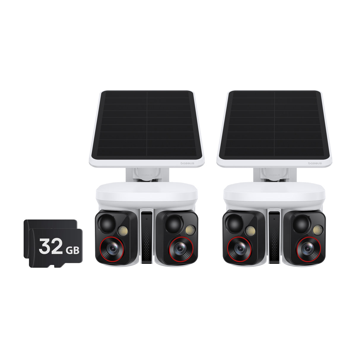 Baseus Security X1 Pro Outdoor Dual Camera With 32GB SD Card 2-Pack