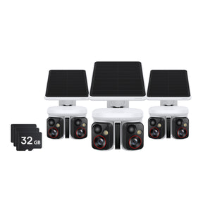 Baseus Security X1 Pro Outdoor Dual Camera EU With 32GB SD Card 3-Pack