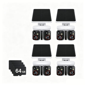 Baseus Security X1 Pro Outdoor Dual Camera EU With 64GB SD Card 4-Pack