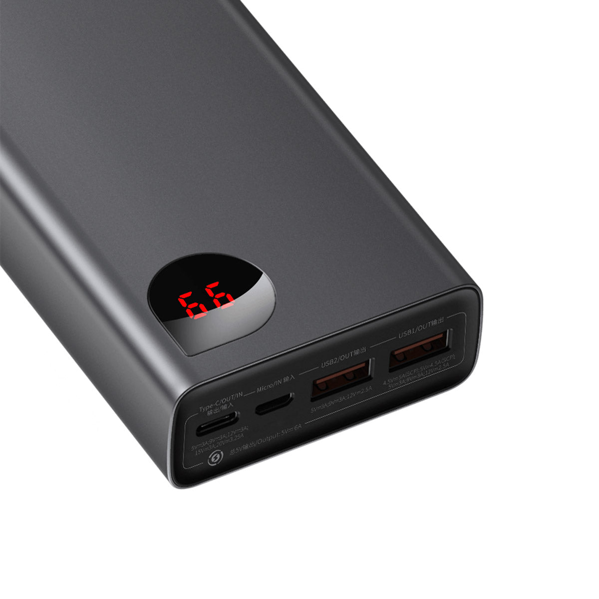 Baseus Cargador portátil USB C, 20000mAh Banco de la energía 65W PD portátil  carga rápida 3 salidas paquete de batería para MacBook Pro Dell XPS iPad  for Sale in Lakeland, FL - OfferUp